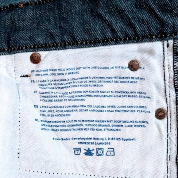 * FOSSIL VTG*JEANS*LONG LIVE VINTAGE* STRAIGHT LEG*WOMEN SIZE 27/4-6 - Picture 7 of 8